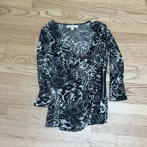 Animal Print Top Ellen Tracy